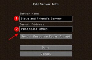 them server minecraft java bang ip de choi cung ban be