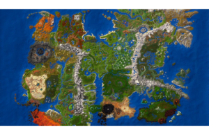 map minecraft the gioi sang tao da dang