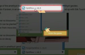 mo minecraft va chon phien ban ho tro shader