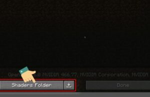 mo thu muc shader trong minecraft