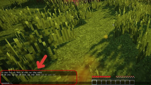 nhan vao bieu tuong chat de mo khung nhap lenh