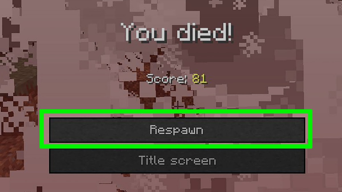 respawn trong minecraft van giu nguyen vat pham