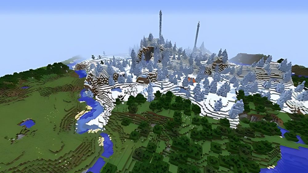 Top 12 seed Minecraft đẹp nhất 2026 không thể bỏ lỡ 7 seed minecraft dao bang dep