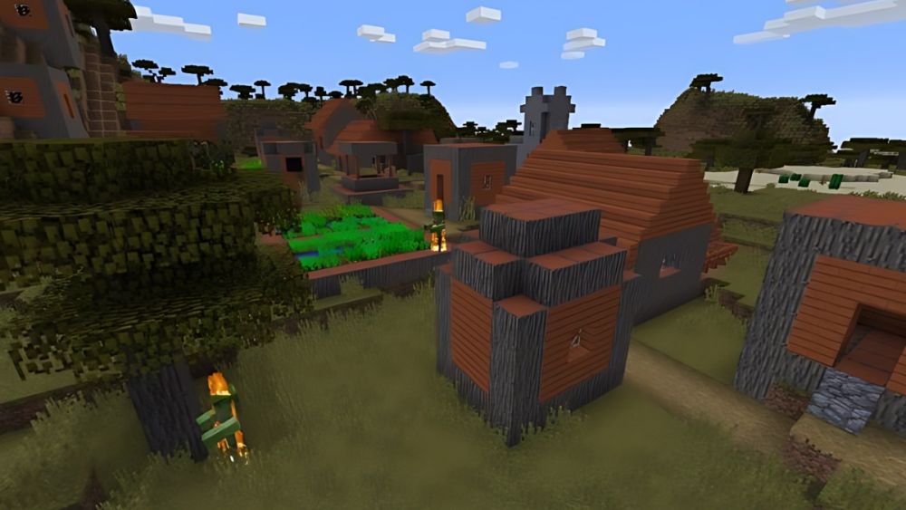Top 12 seed Minecraft đẹp nhất 2026 không thể bỏ lỡ 3 seed minecraft lang zombie rung ron