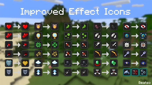 su dung lenh effect trong minecraft pe de tang suc manh va ky nang nhan vat