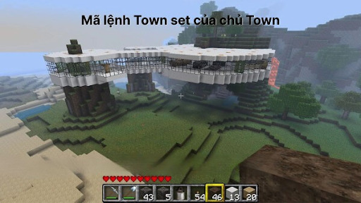 thiet lap thong tin town nhu thue spawn va quyen han trong minecraft